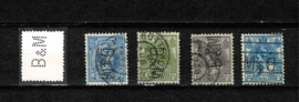 Perfin B&M in4 zegels