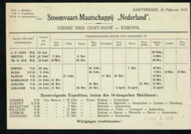 SMN in 141 Kind 1924 Stoomvaart Maatschappij Nederland
