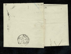 1893. 37a. 10 ct. op rekening van UTRECHT naar ROTTERDAM