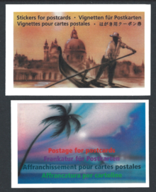 1996/98.Cartolina Hotelpostzegels in cel boekjes **