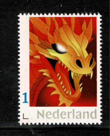 Serie van 5 kleuren van de Crypto-3 zegel. Jaar van de Draak.