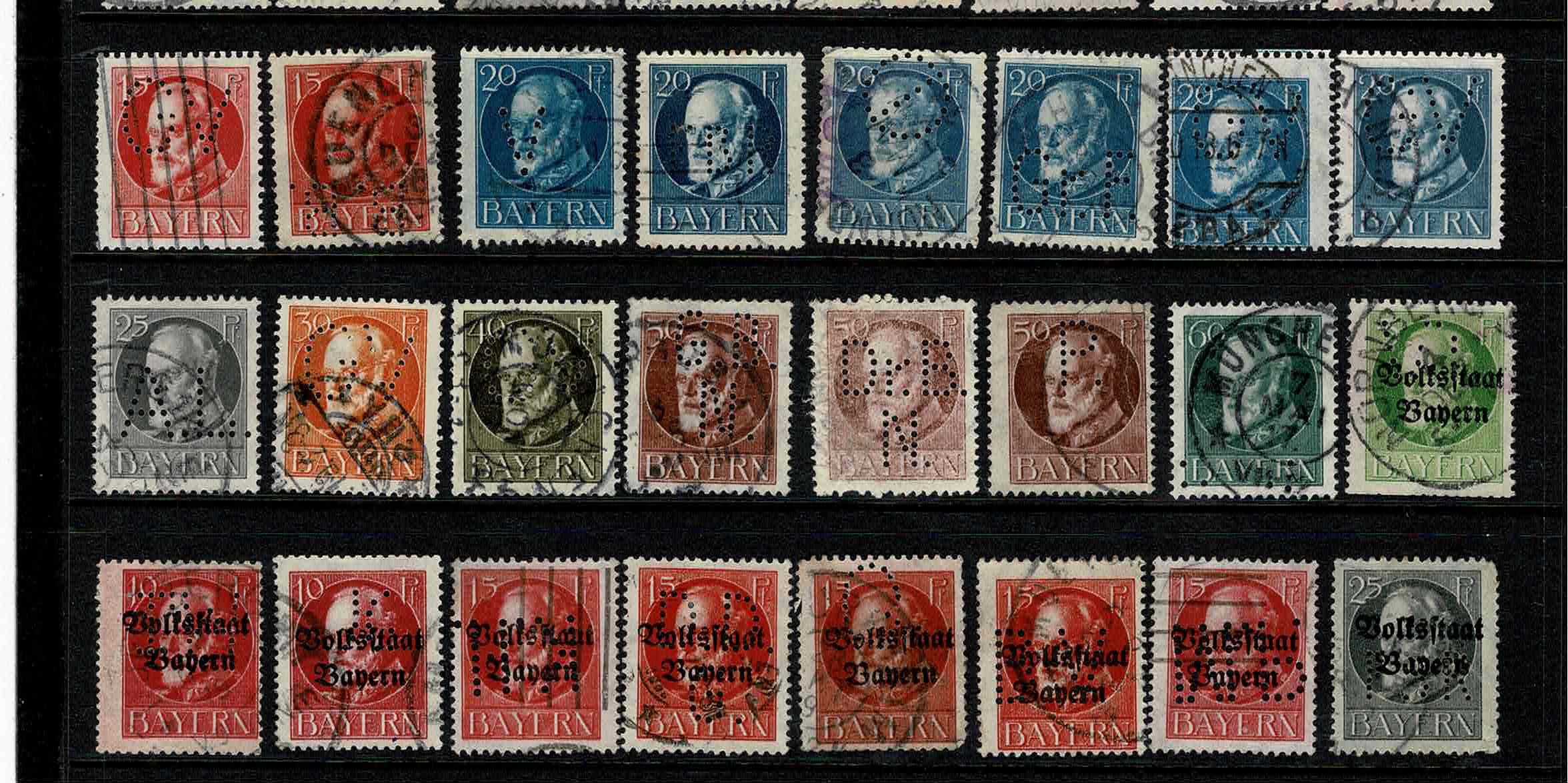 Beieren ~ Bayern Pefins Firmaperforaties & PoKo's