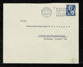 1934. 270/3 Kinderzegels complete serie op 2 couverts ✉️