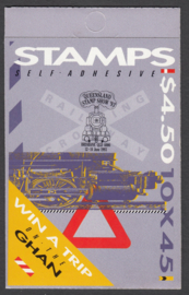 Australië 1993. Spoorwegen Postzeglboekje zelfklevend Opdruk **
