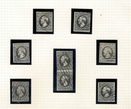 1852. Speciaal verzameling 1e Emissie ⦿. Zeer uitzonderlijk.