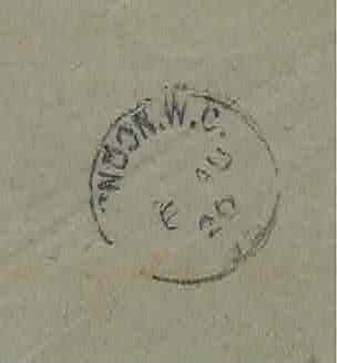 H type 5 Handelsvereeniging "JAVA"  1920 Luchtpost cover naar UK