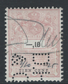 D.H.&C. in plakzegel 298, 10 cent