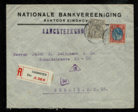 NBV Eindhoven op R couvert naar Duitsland met censuur