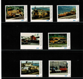 Zwitserland. Serie van Zwitserse Kraanlocomotieven en werkmateriaal