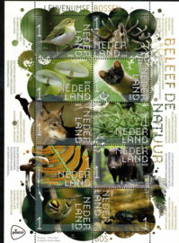 2022. Beleef de Natuur. Gebieden in 4 complete  vellen **