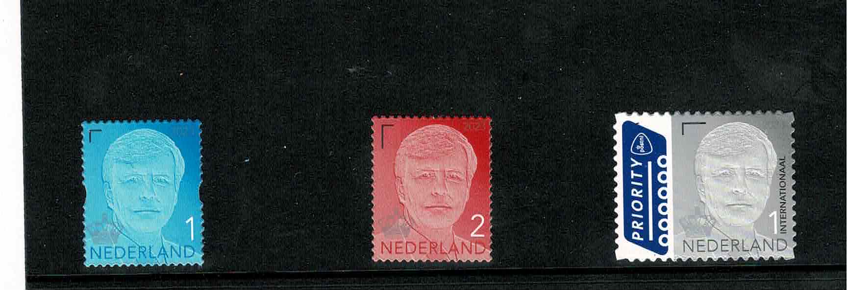 2023.  Willem Alexander. Gestanste serie met jaartal 2023 **