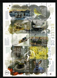 2021. Beleef de Natuur. Complete set van 4 vellen  ❇︎❇︎