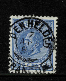 DEN HELDER op 19 5 ct. blauw. Zeer Zeldzaam op deze emissie‼️