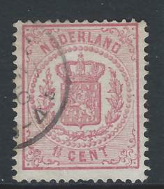 16D. 1½ cent roze.