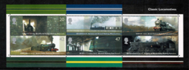 Engeland 2004. Stoomlocomotieven. Blok 6 waarden **