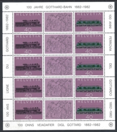 Zwitserland 1982. 100 jaar Gotthard Bahn**