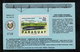 Paraguay 1989. Railzeppelin blok **