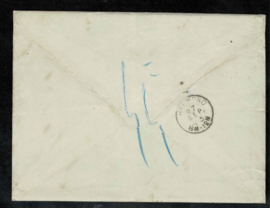 1873. Enveloppe met volledig briefinhoud naar Helmwond