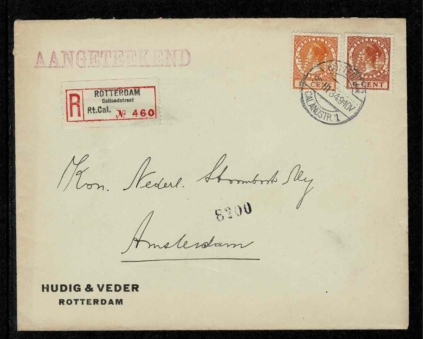 H&V Hudig & Veder Rotterdam op R couvert