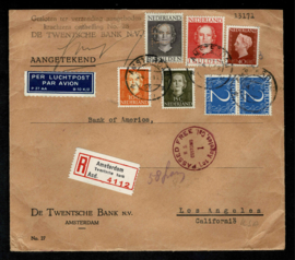 TB in 535 De Twentsche Bank ~ Amsterdam R-rnvrloppr naar USA✉️