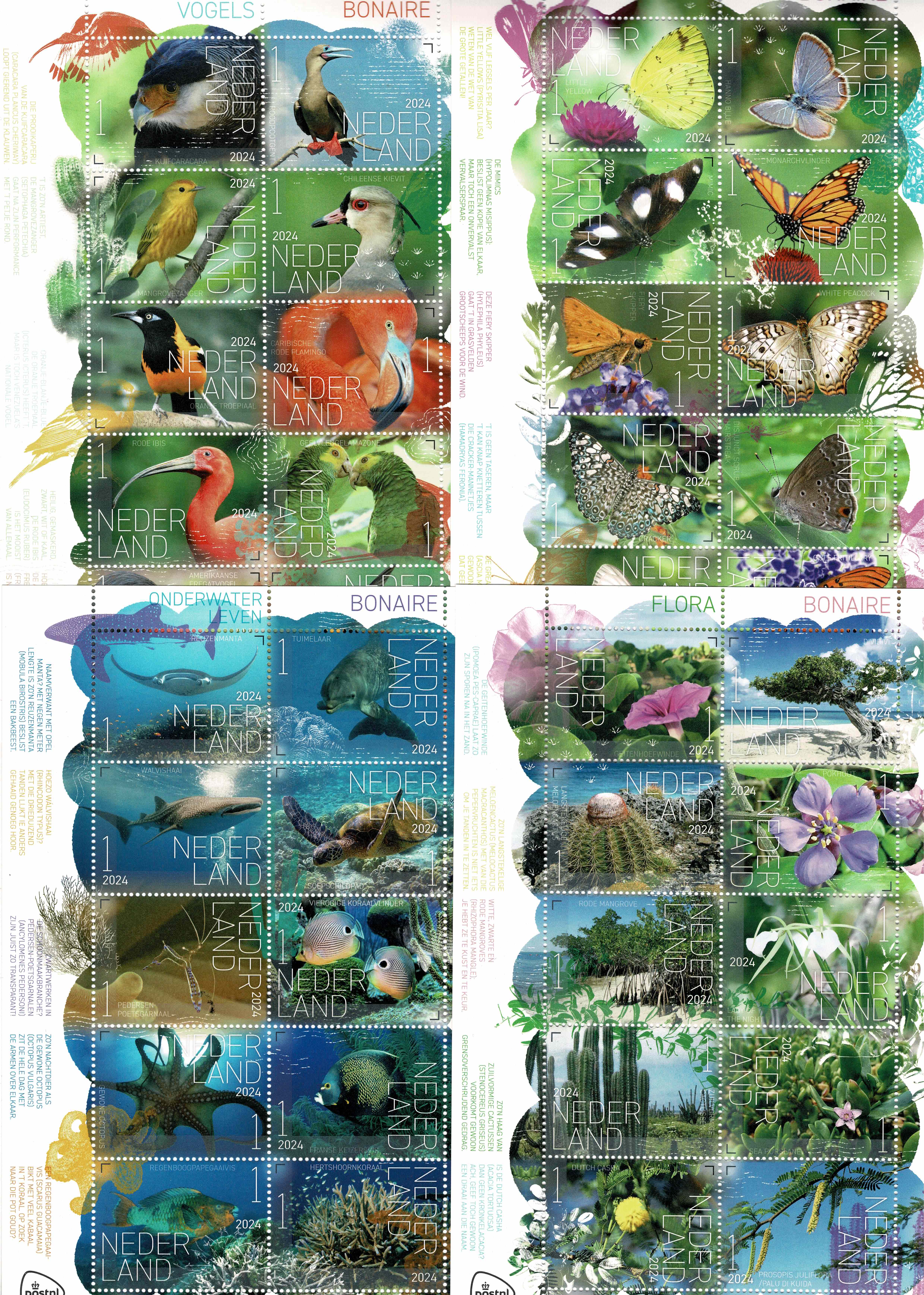 2024. beleef de natuur in 4 complete vellen. **
