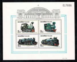 Thailand 1990. Locomotieven blok **