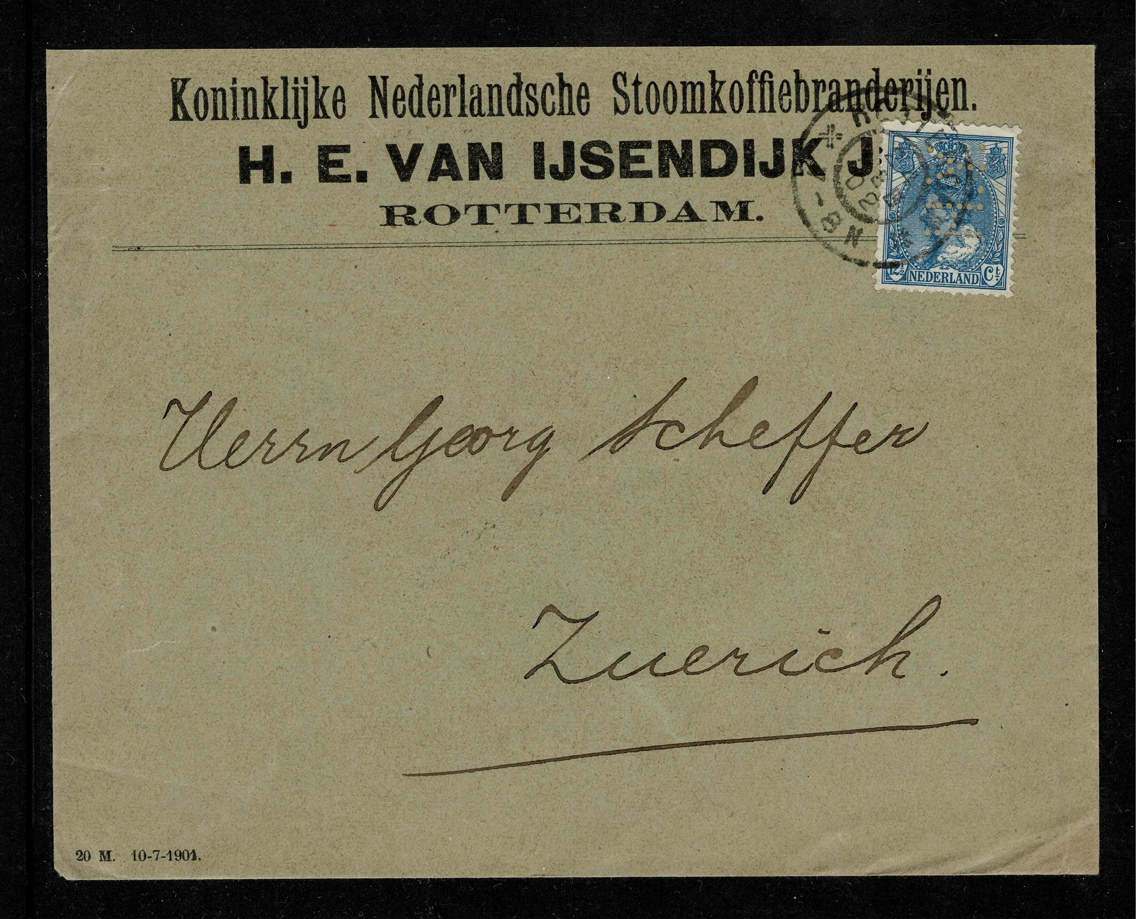 HY type 1  H.E. van IJsendijk Rotterdam Geïllustreerde achterzijde
