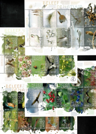 2023. Beleef de Natuur complete serie van 4 vellen **