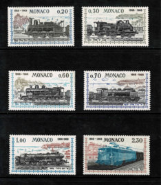 Monaco 1968. 100 jaar spoorwegen. Michel 896/901. Complete serie **