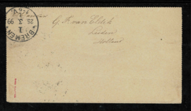 1899. 5 ct PWS met 36 7 ½ ct. opwaardering