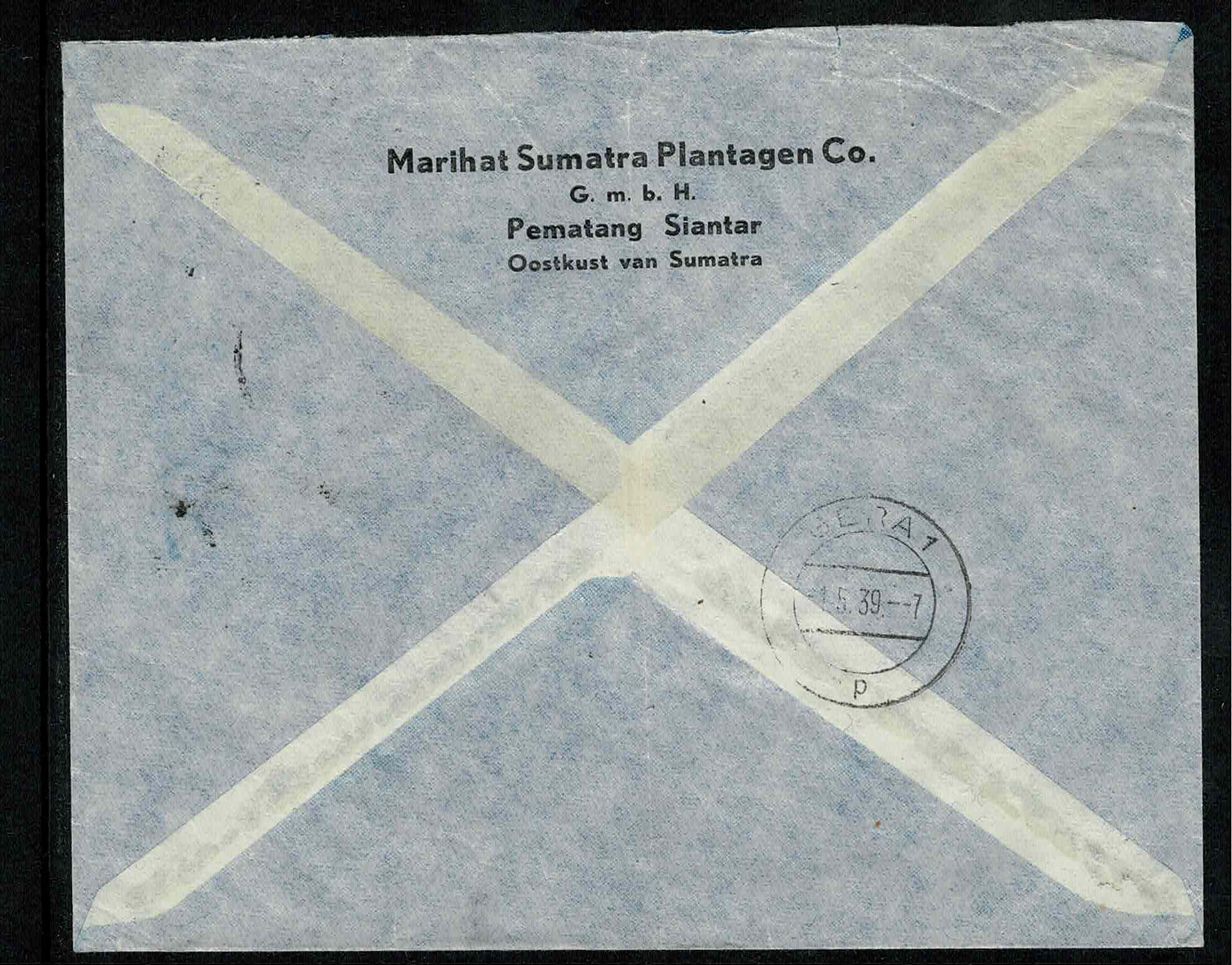 MSP. Aangetekend luchtpost cover met Kreisler frankering