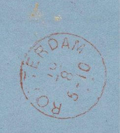 1866. 4 op complete brief van Rotterdam naar Harlingen