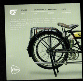 2025. Zilver zegel  Simplex Motorfiets **