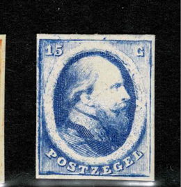 1864. Kleurproeven in 3 verschillende kleuren 5, 10 en 15 cent (*)