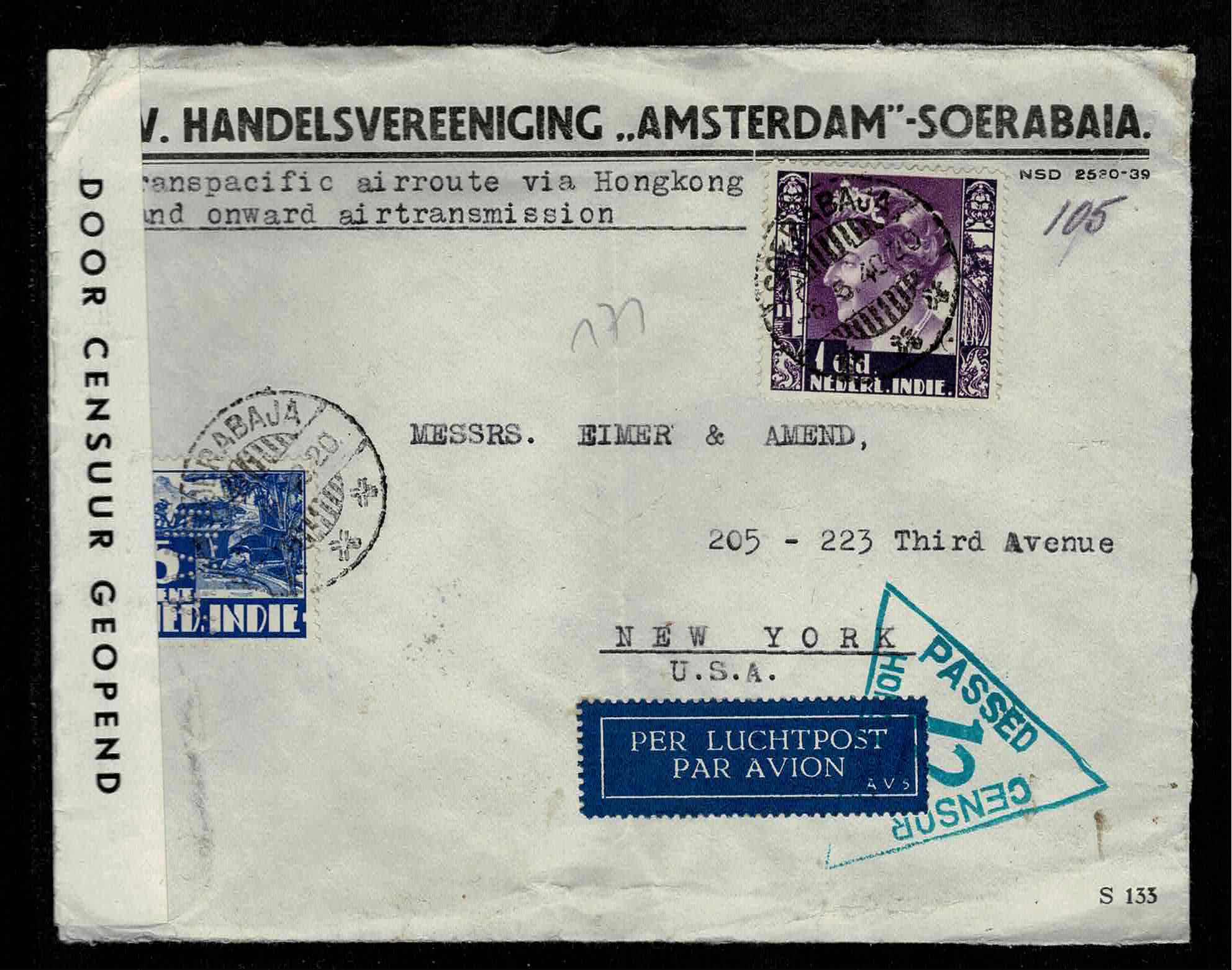 Perfins Nederland Overzee