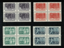 1952. 588/91 100 jaar Rijkstelegraaf ** ⊞