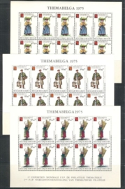 1975. Themabelga 1789/94 in complete velletjes van 10**