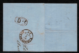 1865. 5. 10 cent op briefomslag van AALTEN naar 's-GRAVENHAGE