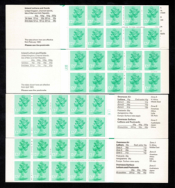 Engeland 1983. 4 complete postzegelboekjes met verschillende kaften** G FK 5-6-7-8