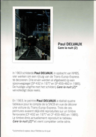 België 2009. TRV 62 Paul Delvaux - Gare de la Nuit **