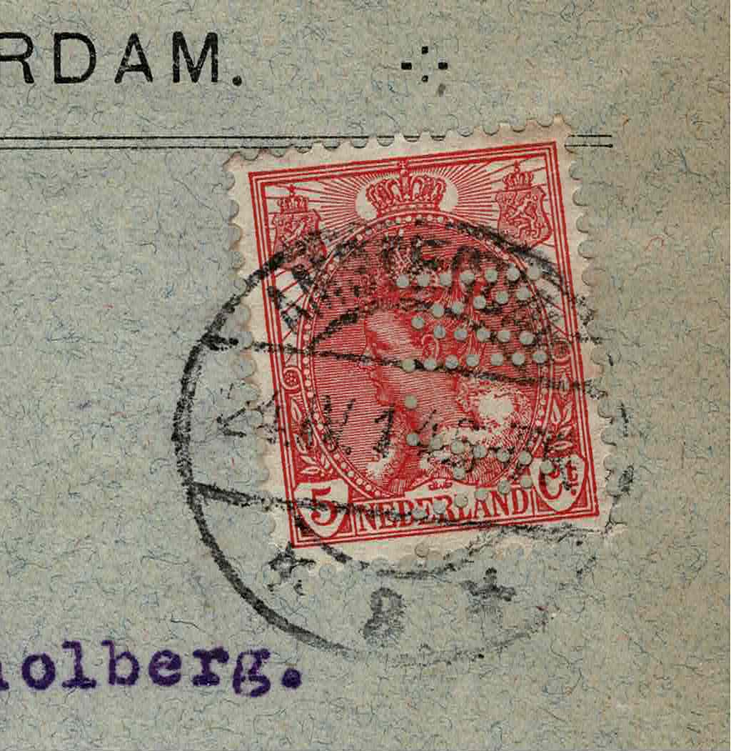 MA  M. Adler Amsterdam met fraai  memorandum inhoud