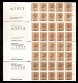 Engeland 1985. 4 postzegelboekjes met trammotief  **. SGFL 3-4-5-6
