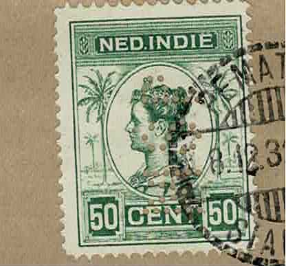 MSP op luchtpostcover. De 50 ct. 129 is voorzien van de prefin