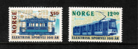 Noorwegen 1994. 100 jaar elektrische trams 2 waarden **
