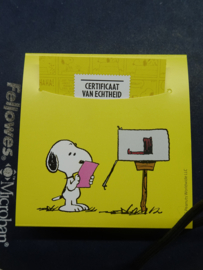 2025. 85 jaar Snoopy. Gouden postzegel in cassette ❇︎❇︎
