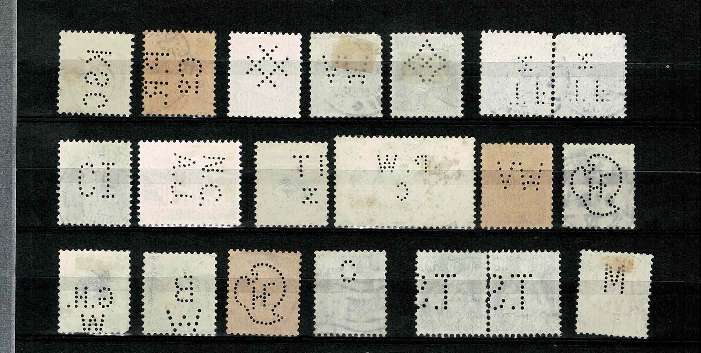 Zwitserland Firmaperforaties ~ Perfins ~ PoKo's