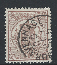 13D. ½ cent bruin.