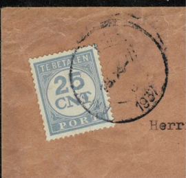 1937. Port 77 als enkelfrankering ✉️