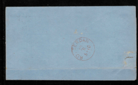 1866. 4 op complete brief van Rotterdam naar Harlingen