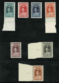 1923. 160/66 Jubileum. Luxe serie deels met verland **